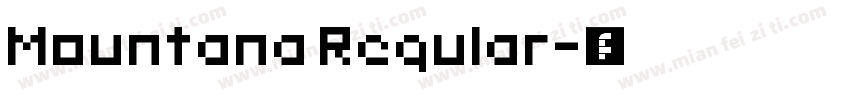 Mountana Regular字体转换